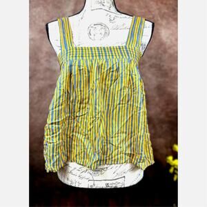 Natalie Martin Jasmine Top Painted Stripe Dandelion Multiple Sizes